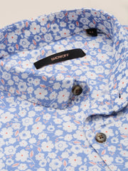 Men Blue Printed Casual Shirt-PICOPRINT-2018-Blue