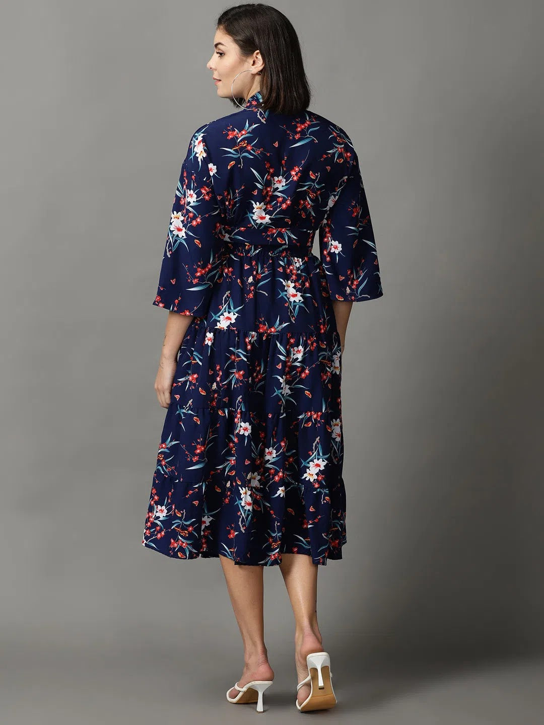 Navy Blue Printed Co Ord Sets | Women's Two Piece Sets