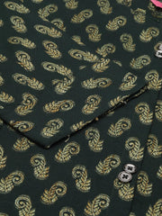 Women's Green Solid Straight Kurta-SKC-787-Green