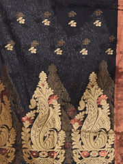 Sea Green Cotton Soft Saree With Texture Designs-MA62CT331210044