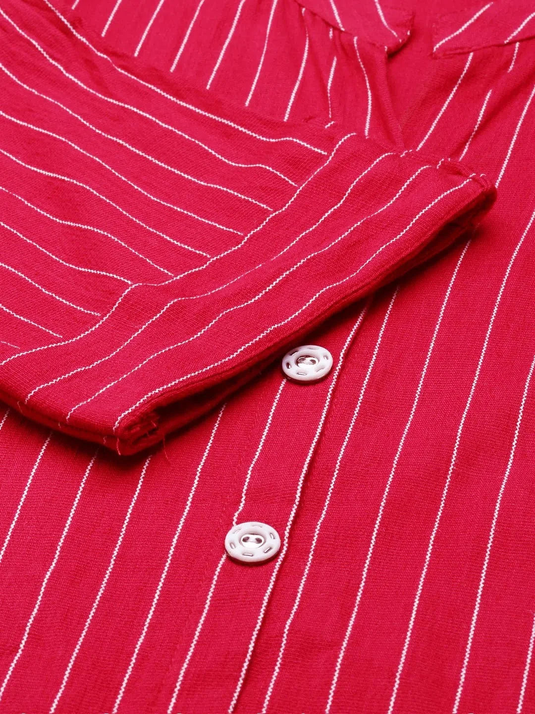 Magenta Striped Kurta Set | Women's Designer Kurta Sets