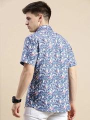 Men Multi Graphics Casual Shirt-GALAXY-1667-Multi