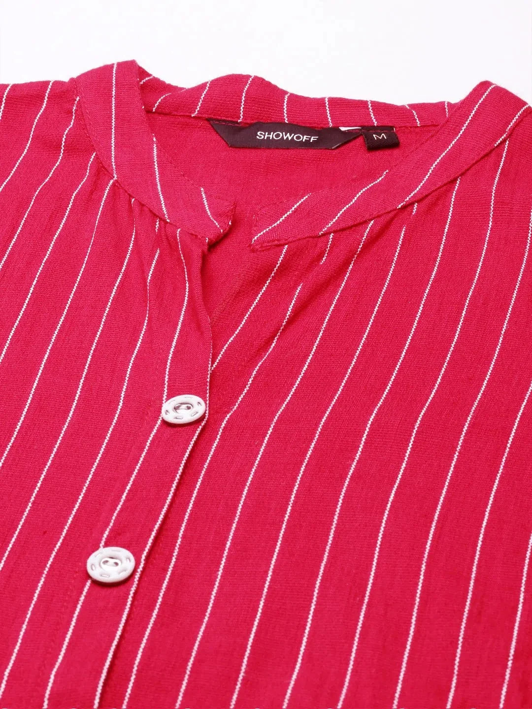 Magenta Striped Kurta Set | Women's Designer Kurta Sets