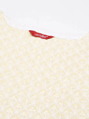 Women's Yellow Embroidered Straight Kurta-RA-001-Yellow