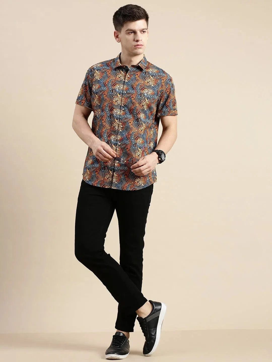 Multi Printed Mens Shirt - Stylish Casual Shirt