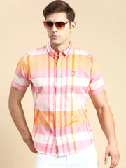 Men Multi Checked Casual Shirt-PICASSOCHECKS-5344-Multi