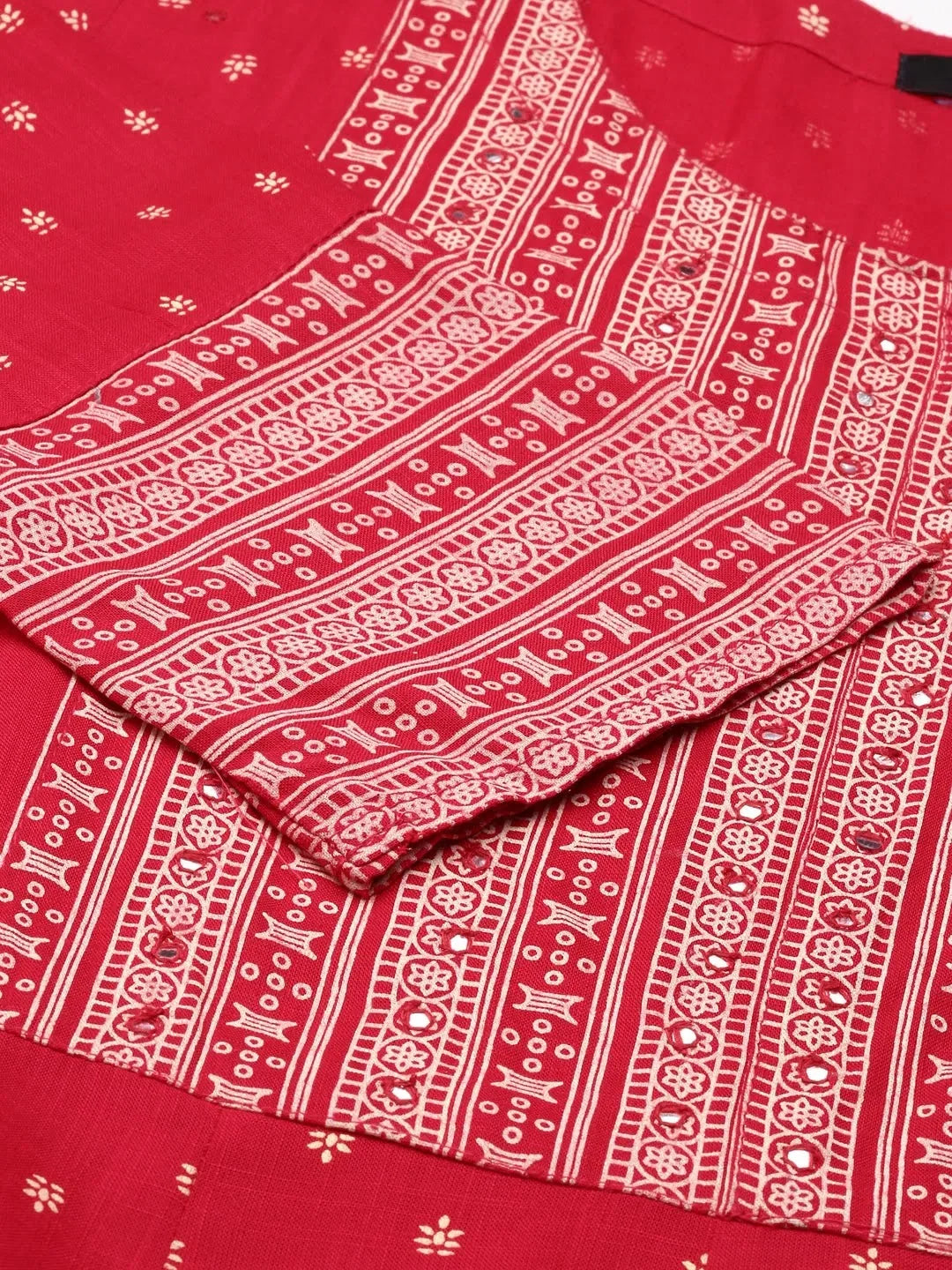 Purple Printed Cotton Kurti - Straight Indian Kurta for Women