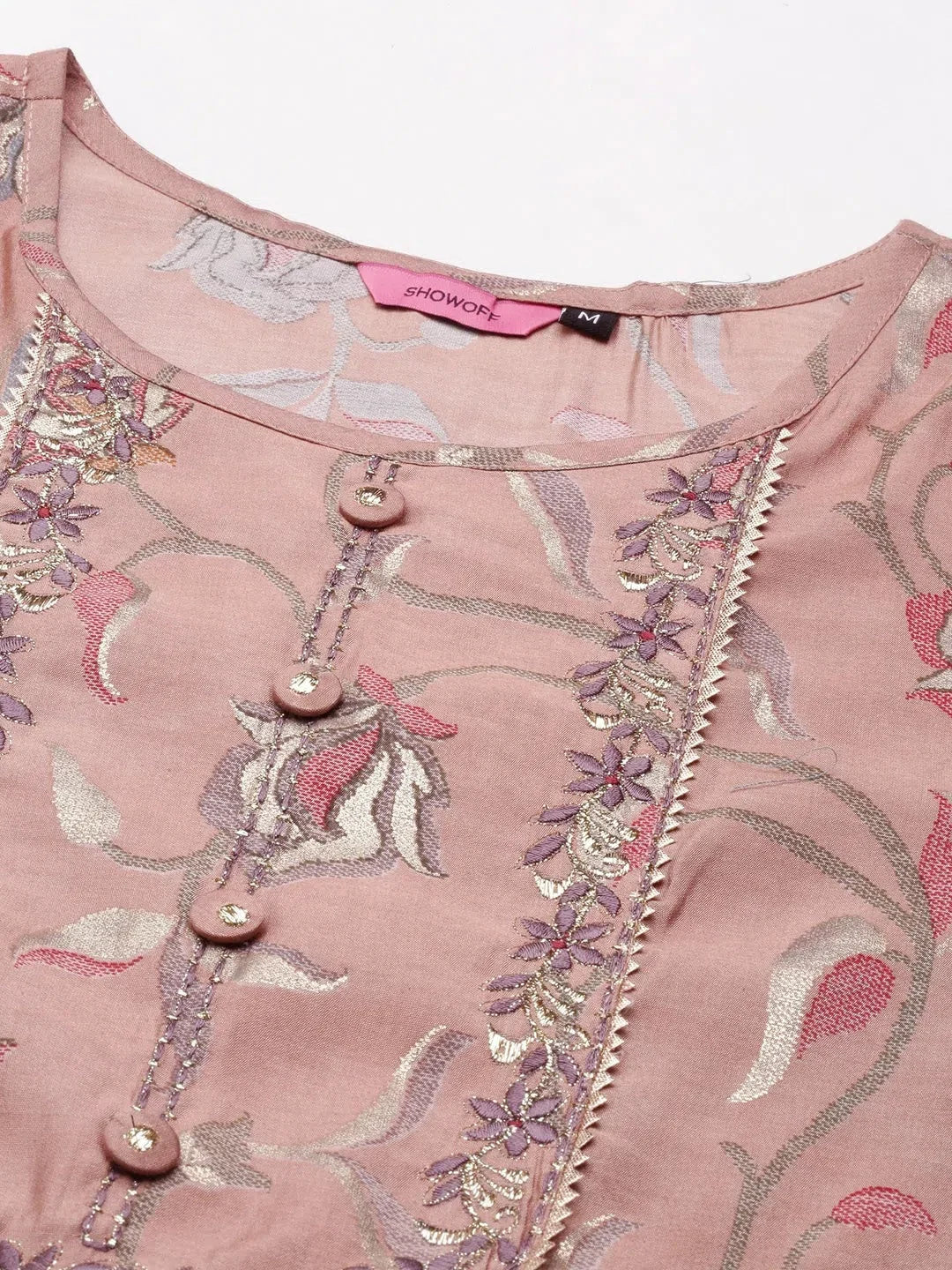 Purple Printed Straight Kurta - Women's Modern Indian Kurtas