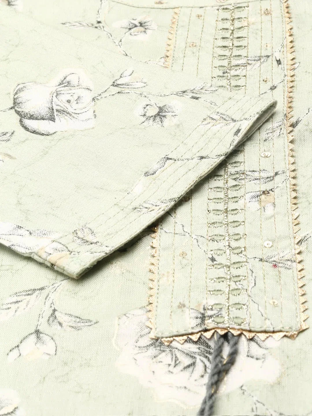 Green Printed Kurta for Ladies | Stylish Indian Kurta Online