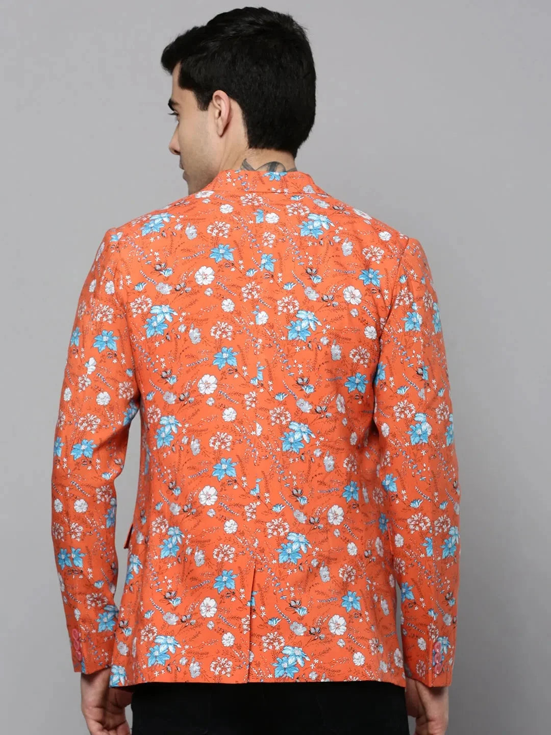 Coral Printed Blazer - Bold Men's Fashion Collection