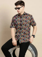 Men Multi Floral Casual Shirt-GALLERLA-1735-Multi