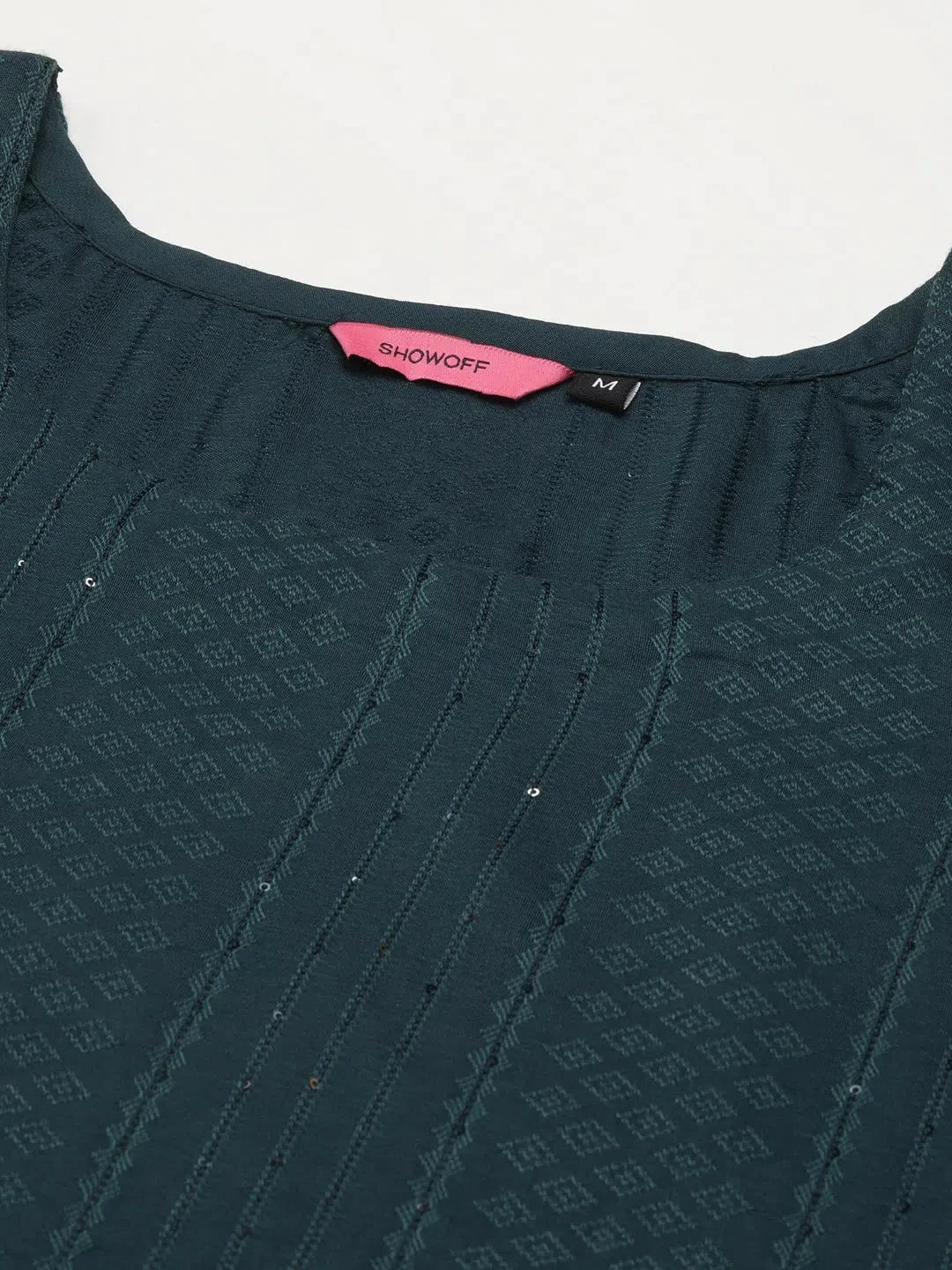 Green Printed Cotton Kurta Set | Women's Indian Kurta Set