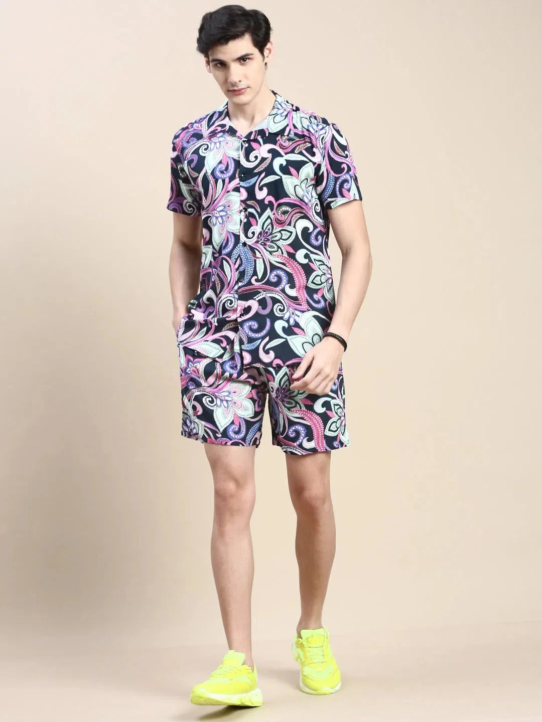 Men's Multi Printed Casual Co ord Set | Two Piece Sets Fashion