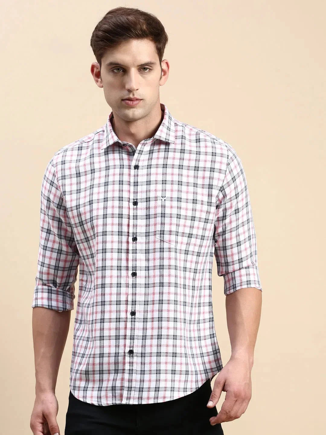 Men's Multi Checked Cotton Shirt | Stylish Casual Wear