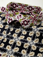 Men Blue Printed Casual Shirt-PARKERPRINT-1547-Navyblue