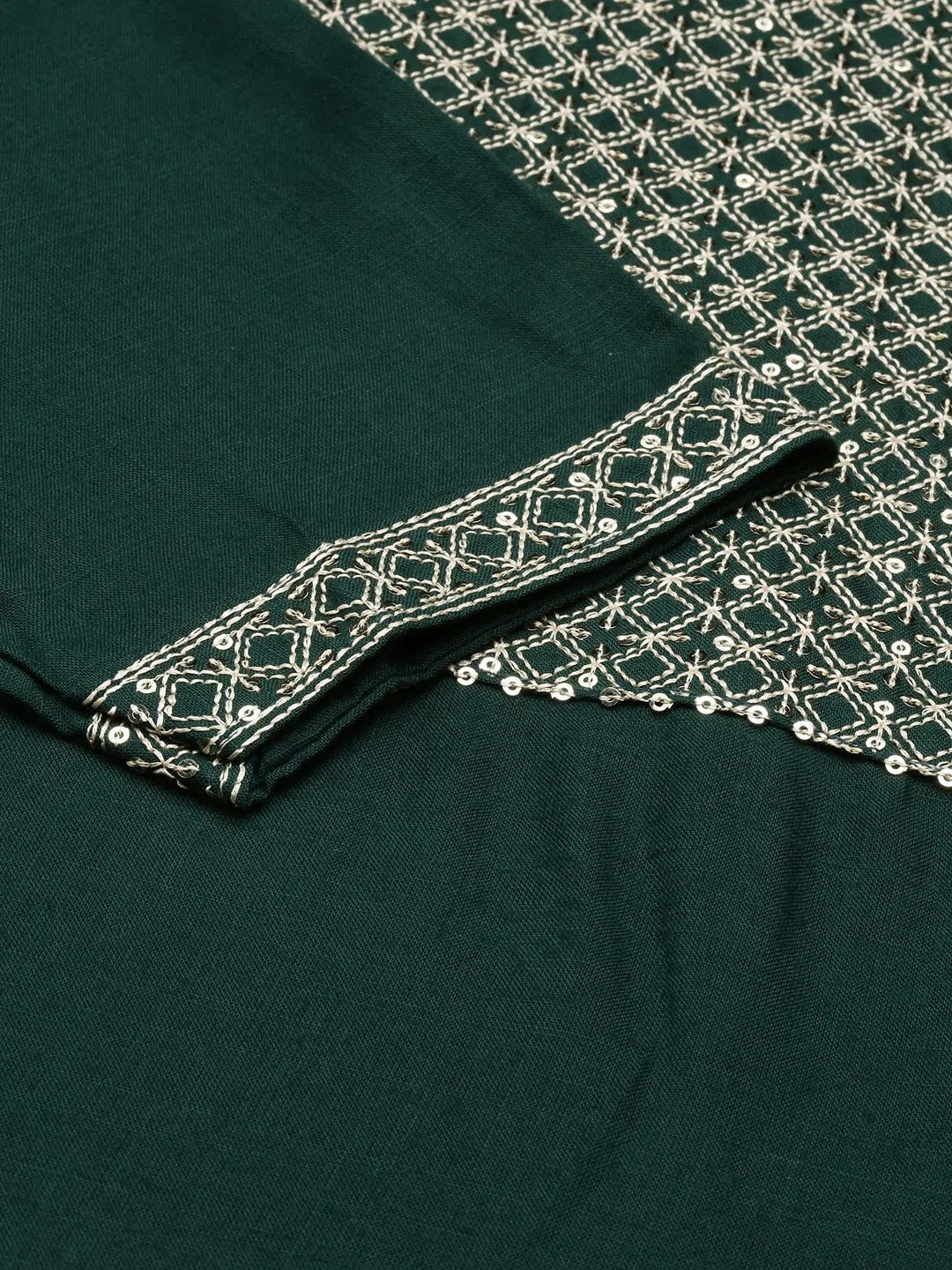 Green Solid Viscose Kurta | Elegant Indian Kurta for Women
