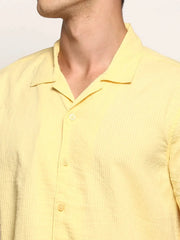 Men Yellow Solid Co ordSet-AARIN-1759-Yellow