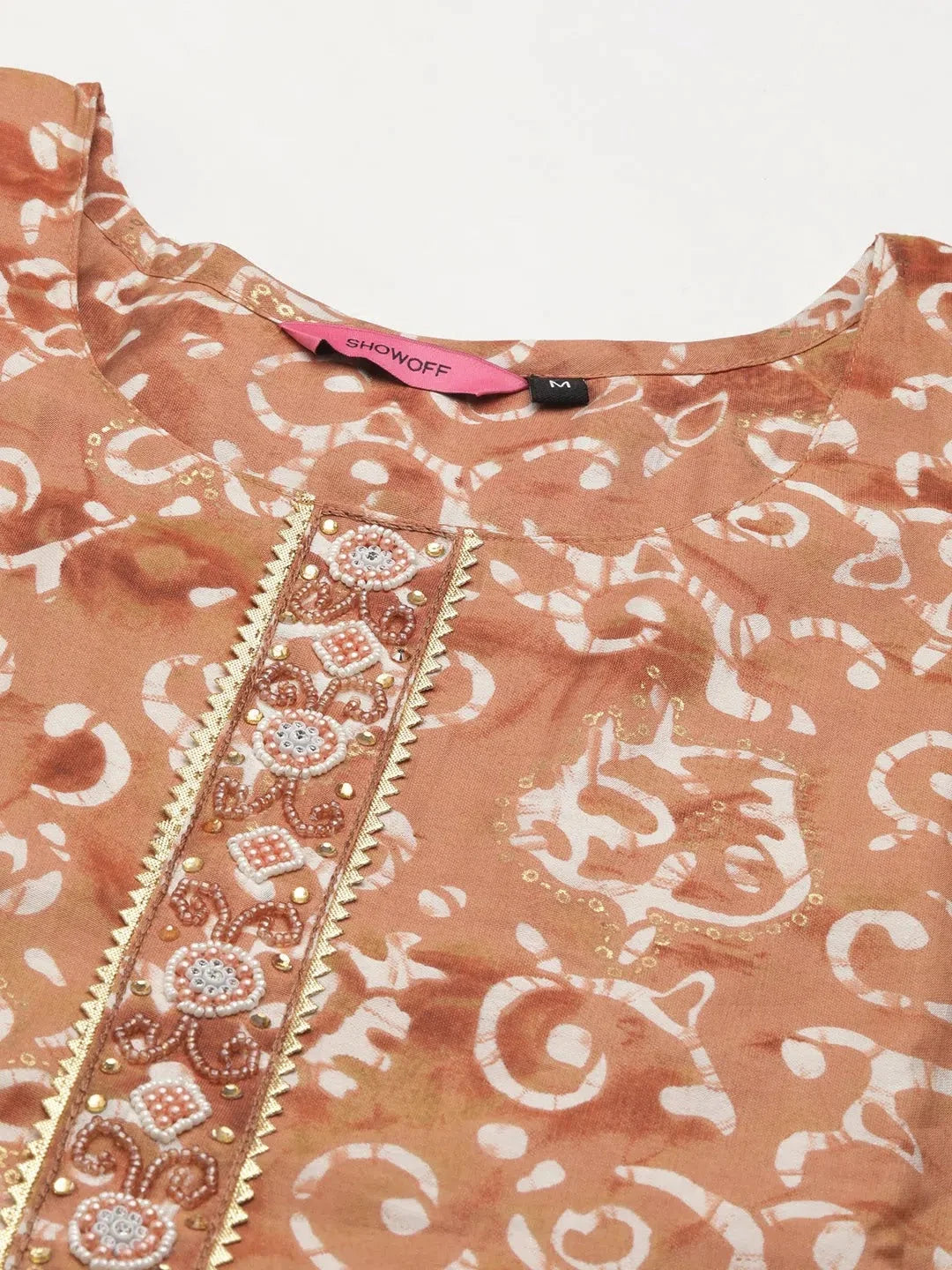 Brown Printed Kurta Set | Designer Women's Indian Kurta Sets