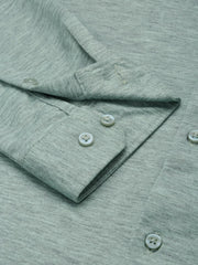 Men Green Solid Casual Shirt-FORDKNITS-4475-Seagreen