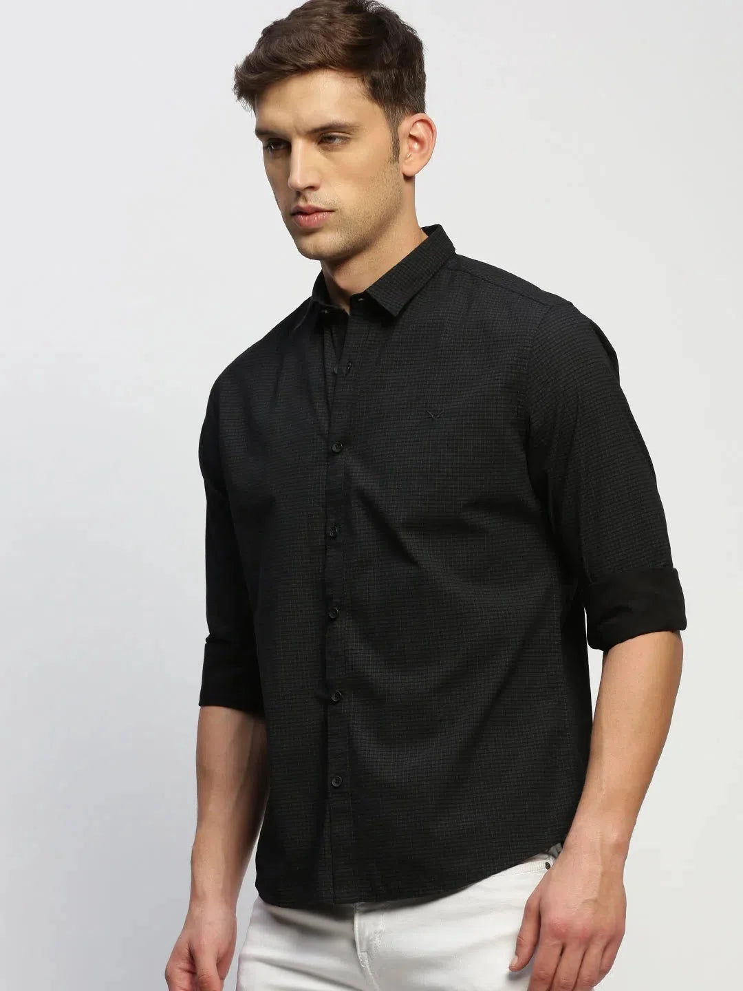 Black Striped Mens Shirt - DesiQlo Printed Shirt