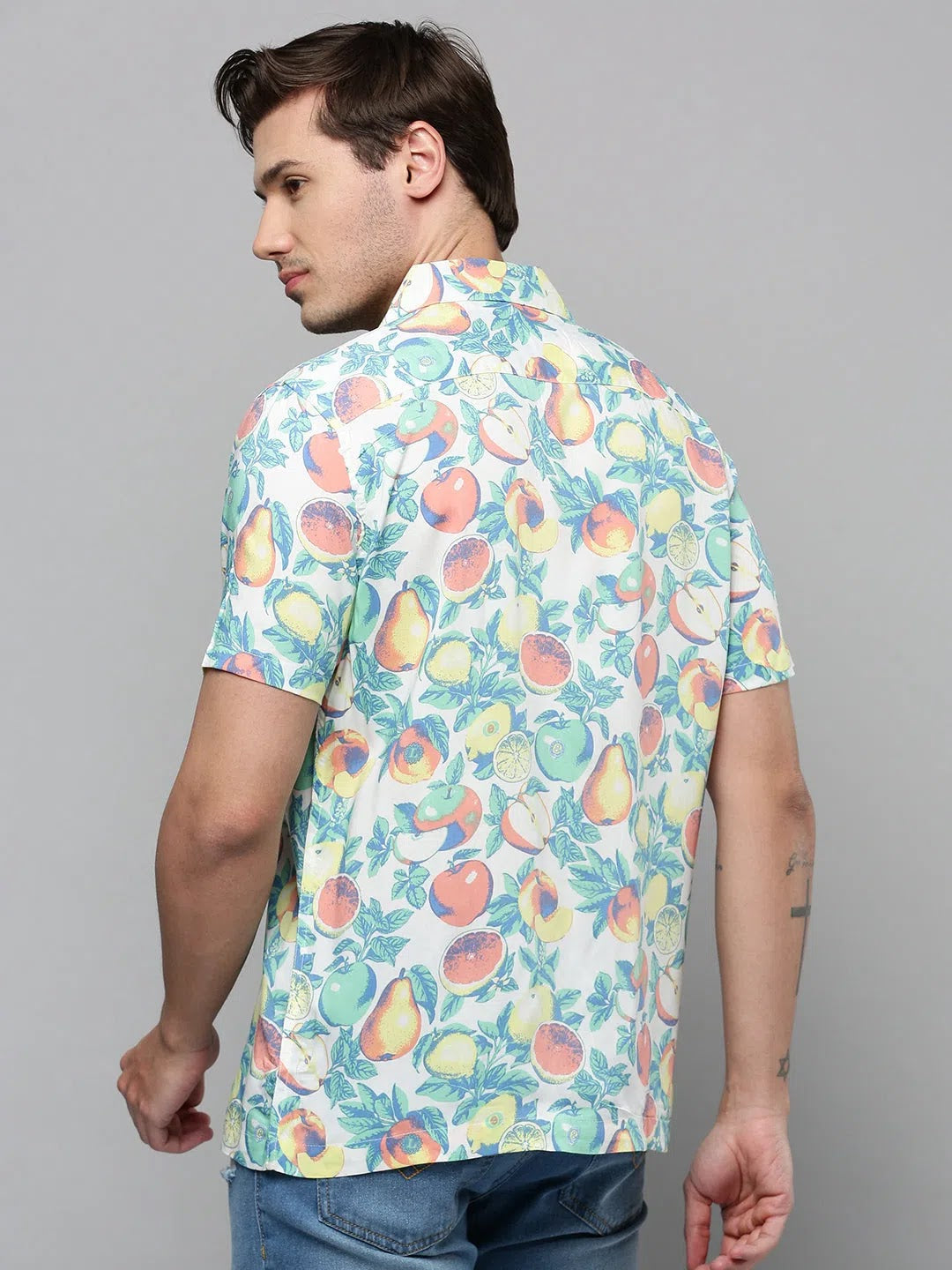 Multi Printed Mens Shirt - Viscose Beach Shirt by DesiQlo