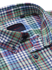 Men Blue Checked Casual Shirt-SOMNIUMCHECKS-2015-Blue