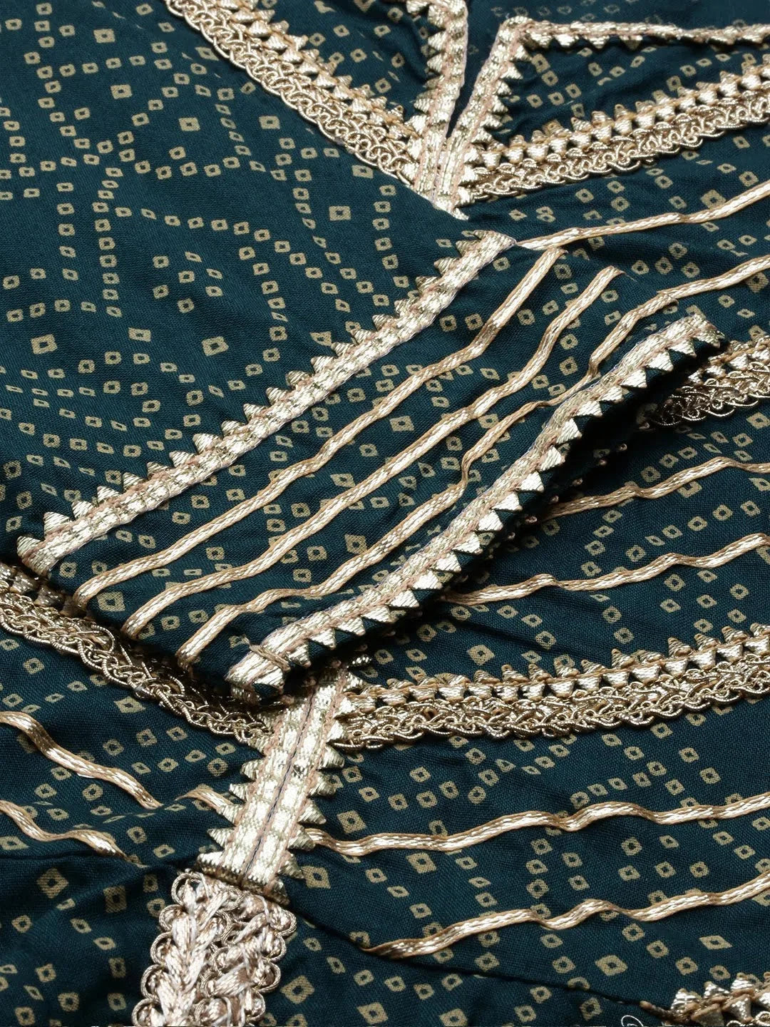 Green Printed Women's Kurta Set | Cotton Indian Kurta Sets