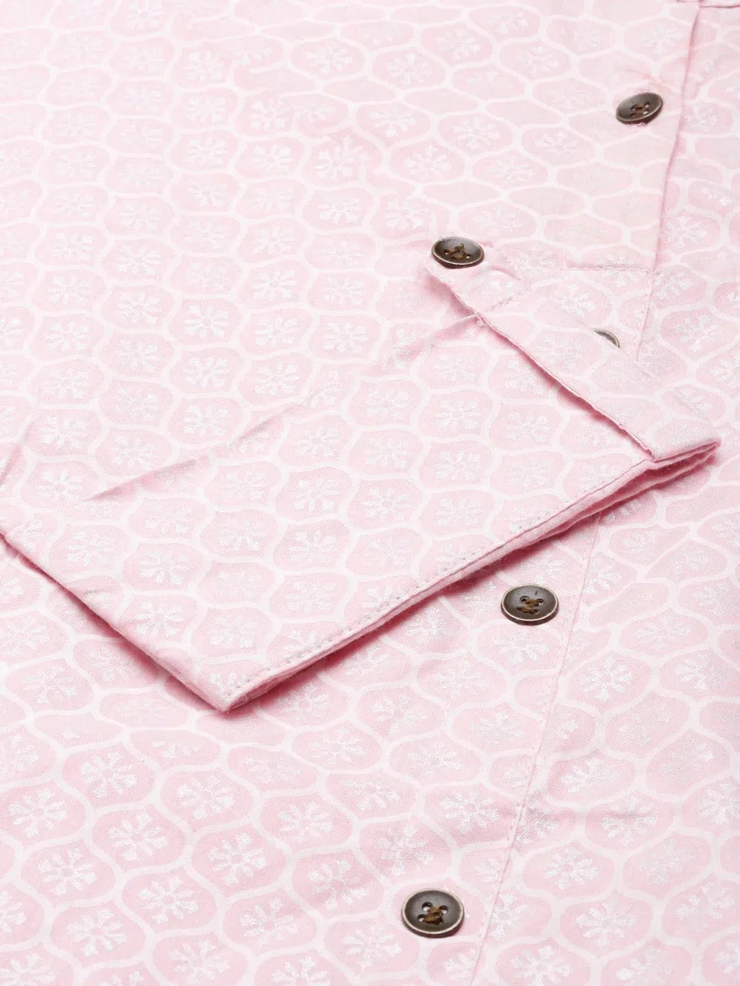 Pink Printed Cotton Kurta | Indian Kurtas for Women Online