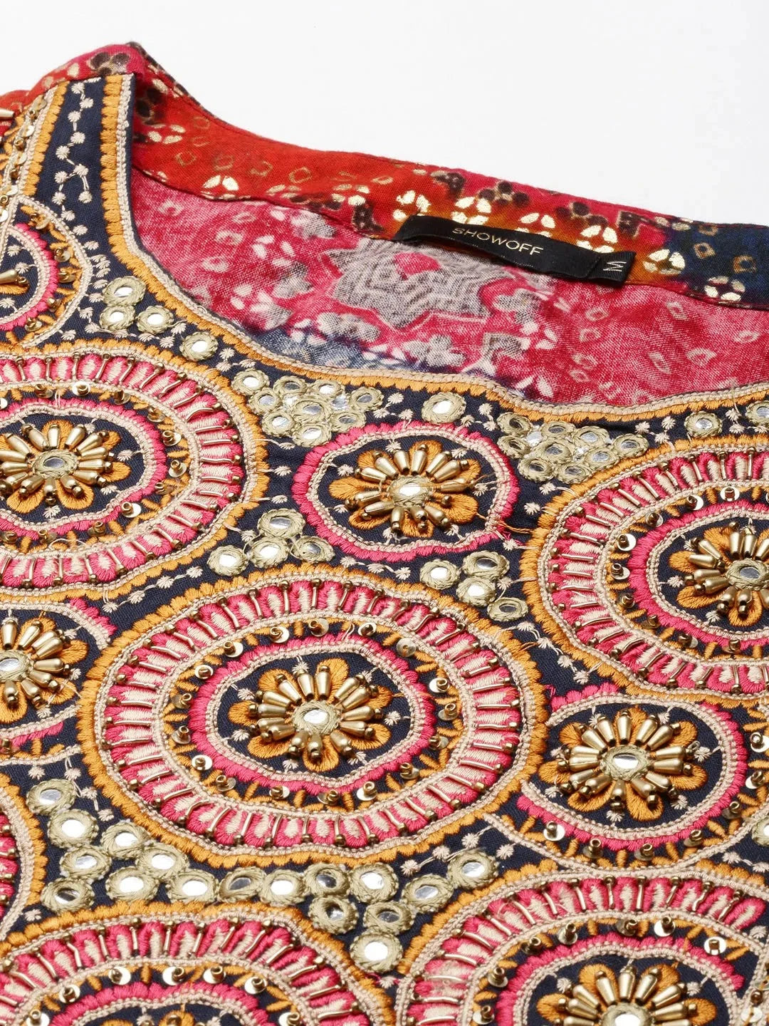 Multi Printed Anarkali Kurti for Women - Stylish Anarkali Dress