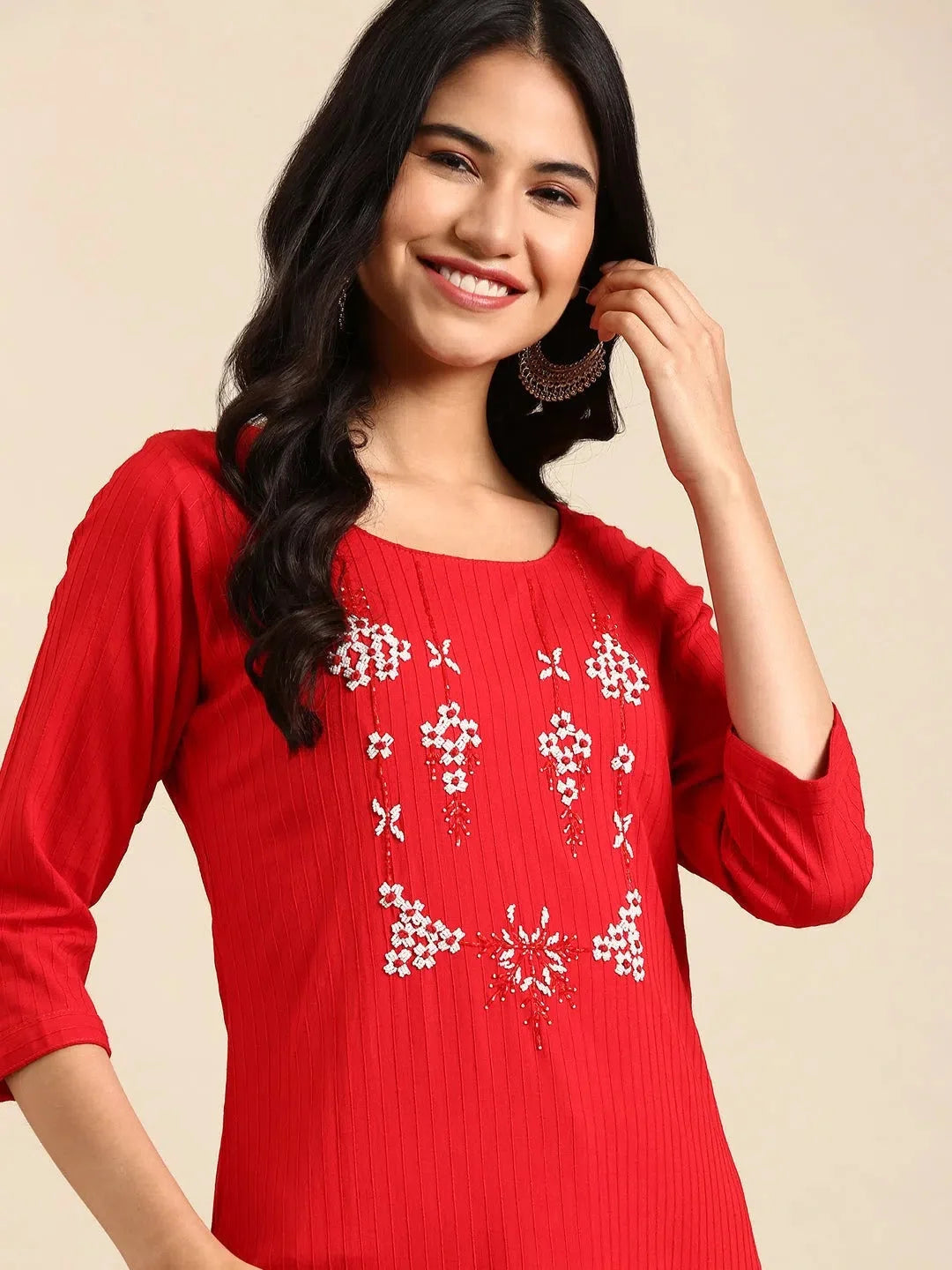 Red Cotton Kurta: Classic Indian Kurtas for Everyday Wear