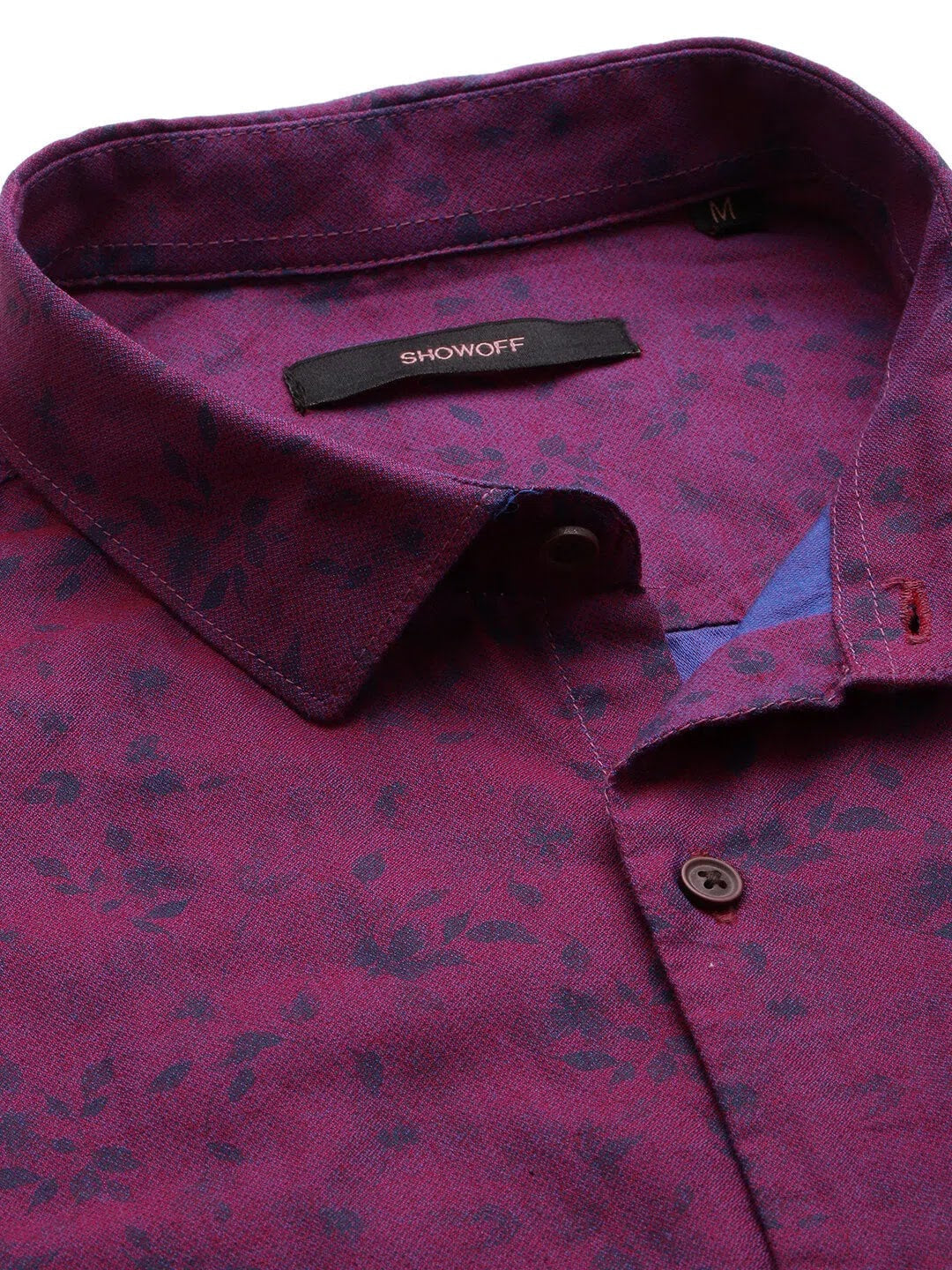 Purple Printed Cotton Mens Shirt - Stylish Casual Shirt