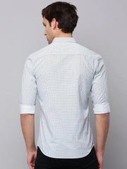 Men White Printed Casual Shirt-TKTPRINT-113-White