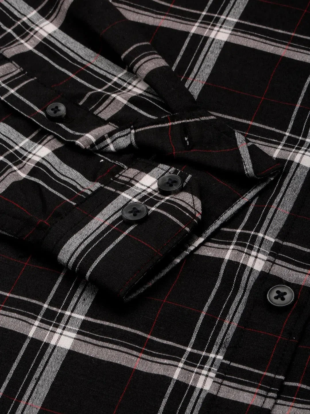 Black Checked Mens Shirt - Cotton Casual & Formal Shirts