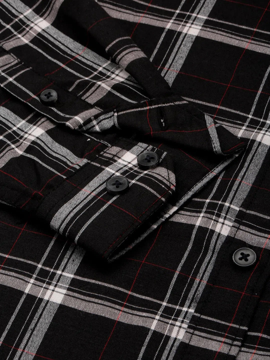 Black Checked Mens Shirt - Cotton Casual & Formal Shirts
