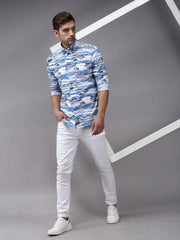 Men Multi Printed Casual Shirt-PERRYPRINT-1850-Multi