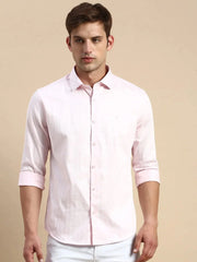 Men Pink Striped Casual Shirt-PACIFICSTRIPE-4943-Pink
