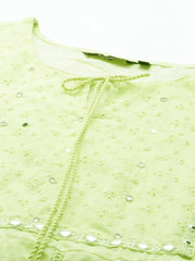 Women's Green Solid Kurta Set-RF-1782-Green