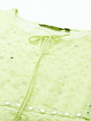 Women's Green Solid Kurta Set-RF-1782-Green
