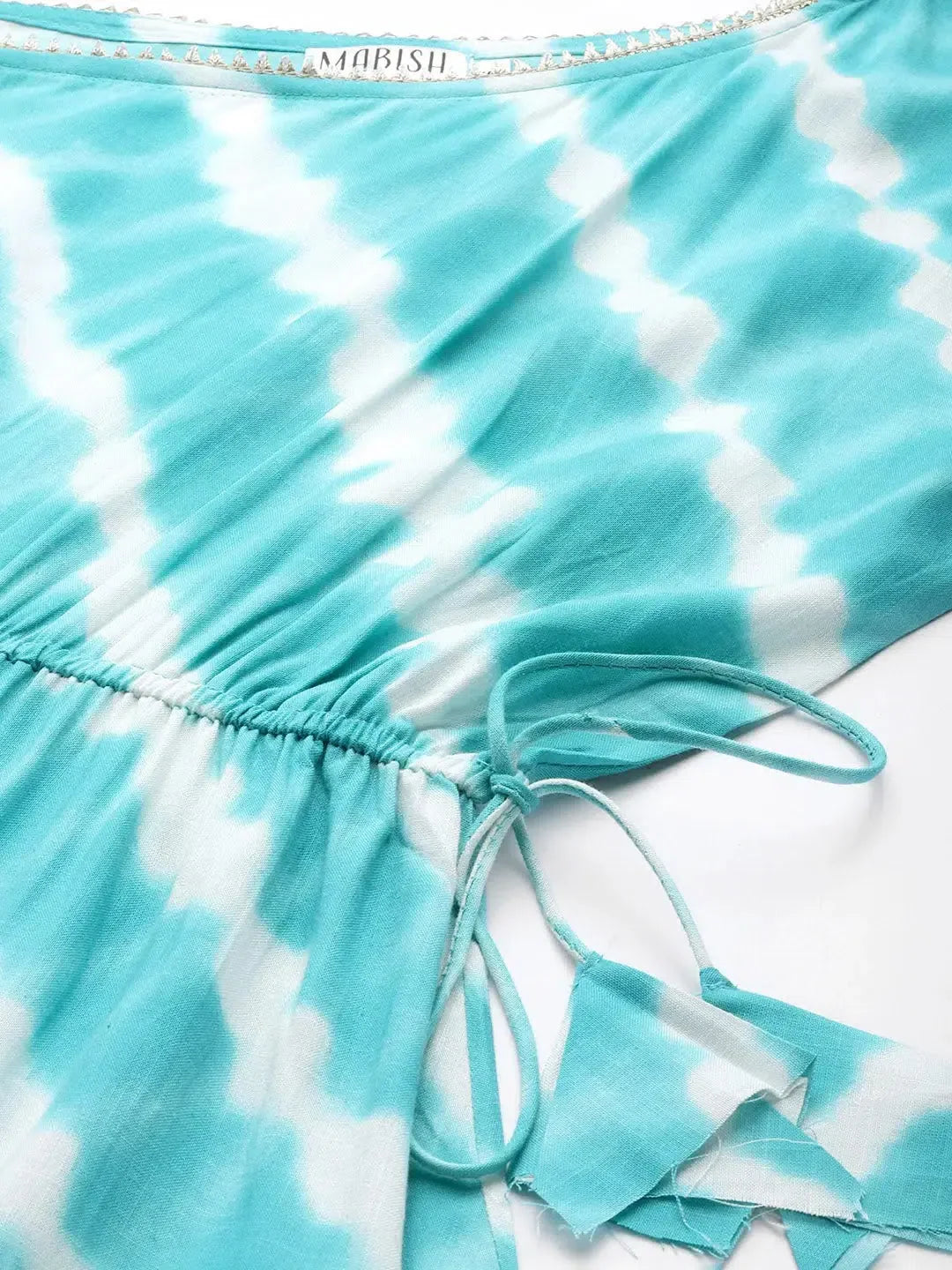 Aqua Blue One Shoulder Dhoti Jumpsuit | Rayon Tops Online