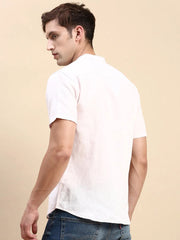Men Pink Solid Casual Shirt-TOGOLINEN-5581-Pink