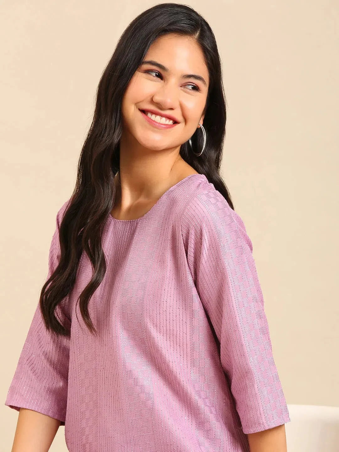 Lavender Embroidered Kurta Set | Women's Designer Kurta Sets