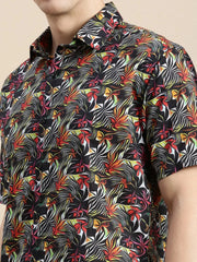Men Multi Floral Casual Shirt-GALLERLA-1735-Multi
