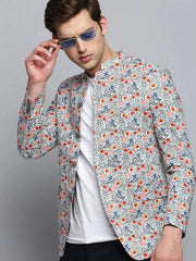 Men Multi Printed Blazer-SOBLZ-311-Multi