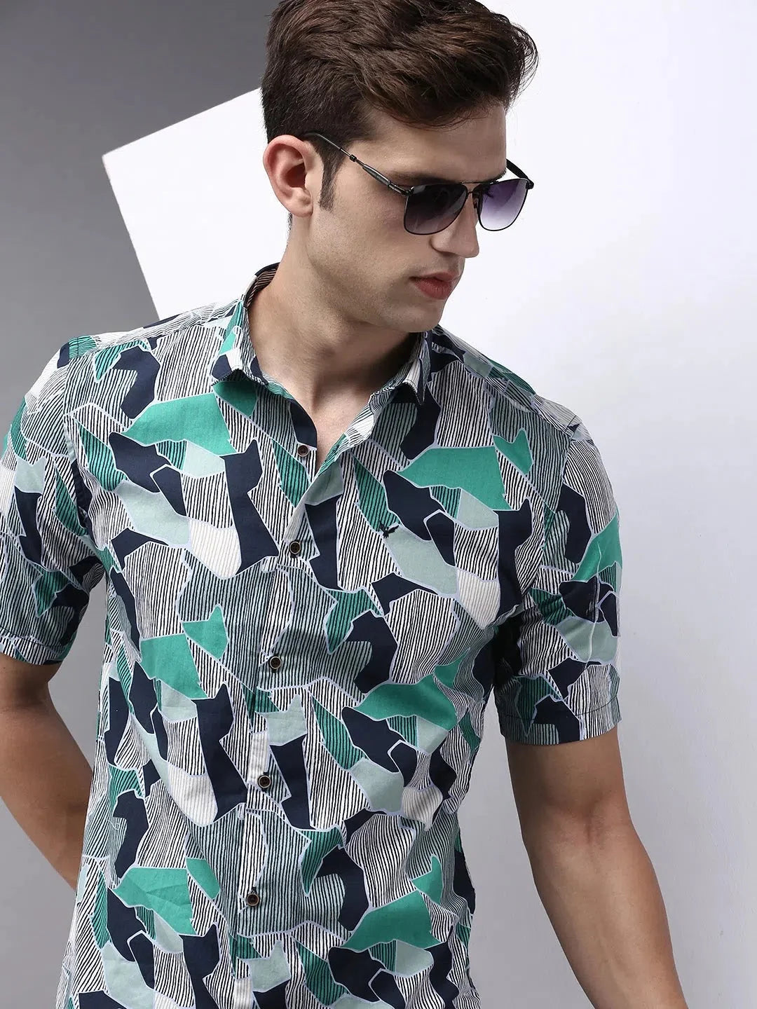 Multi Printed Cotton Mens Shirt | Casual & Trendy