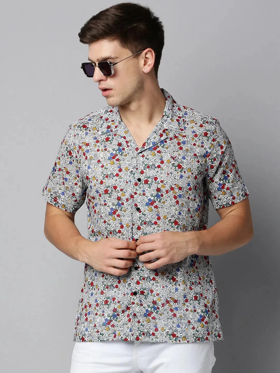 Men Multi Printed Casual Shirt-RESORTPRINT-5283-Multi