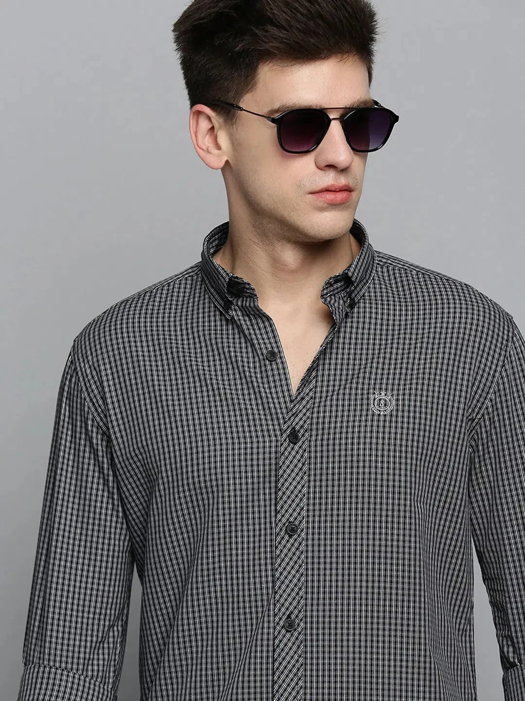 Shop Black Checked Mens Shirt - Casual Cotton Shirt | DesiQlo