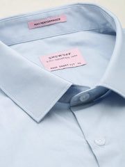 Men Blue Solid Formal Shirt-PHILOCALISTSOLID-2113-Blue