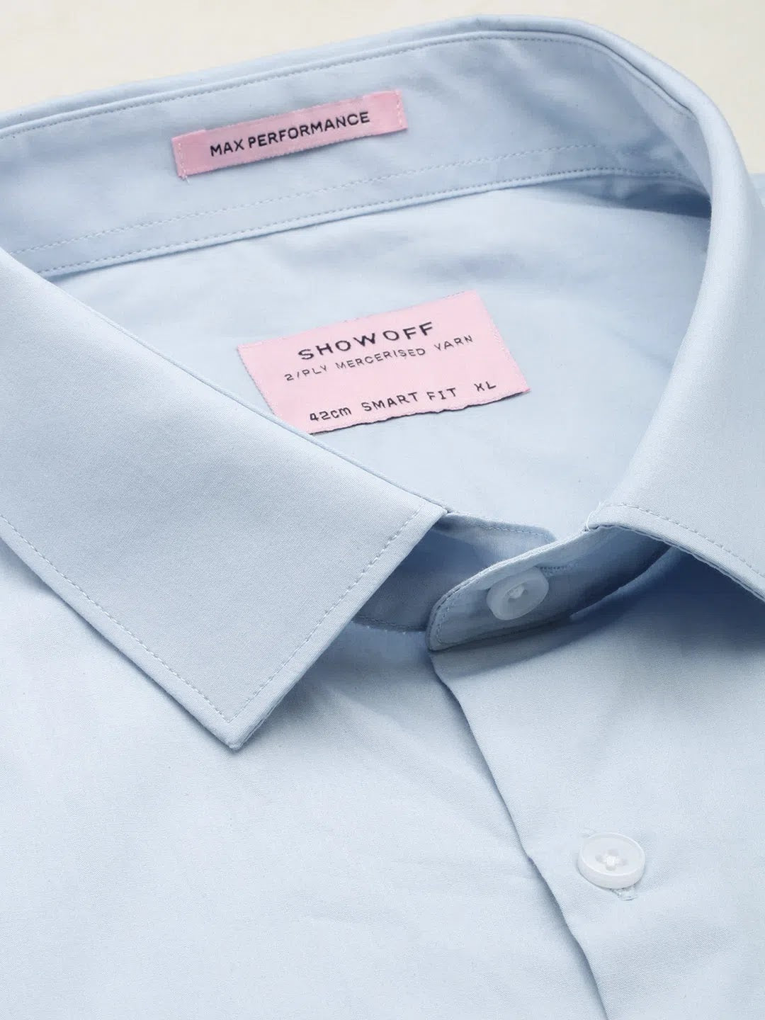 Blue Solid Cotton Mens Shirt | DesiQlo Formal Shirts