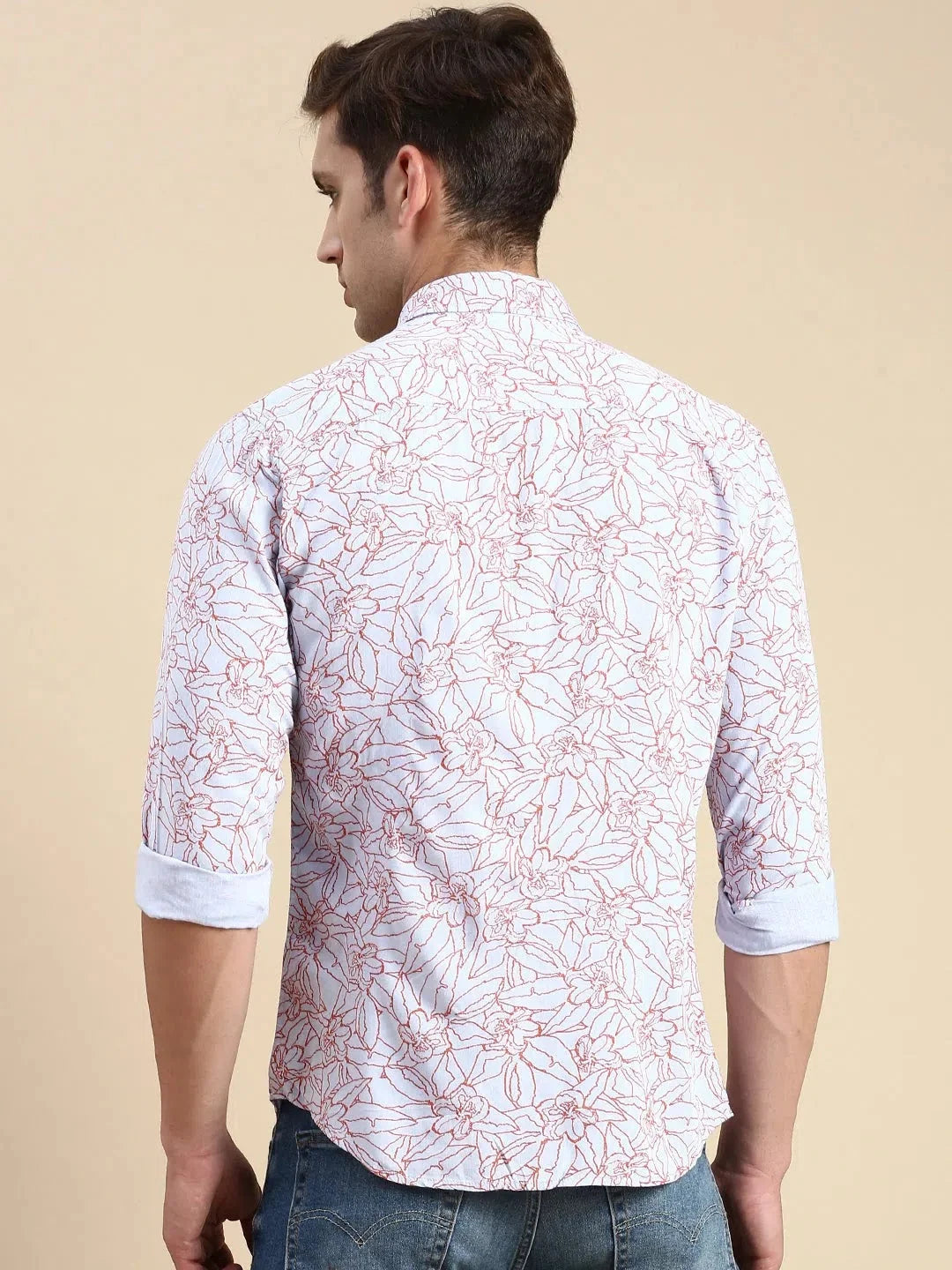 Trending Grey Printed Mens Shirt - Casual Cotton Shirt | DesiQlo