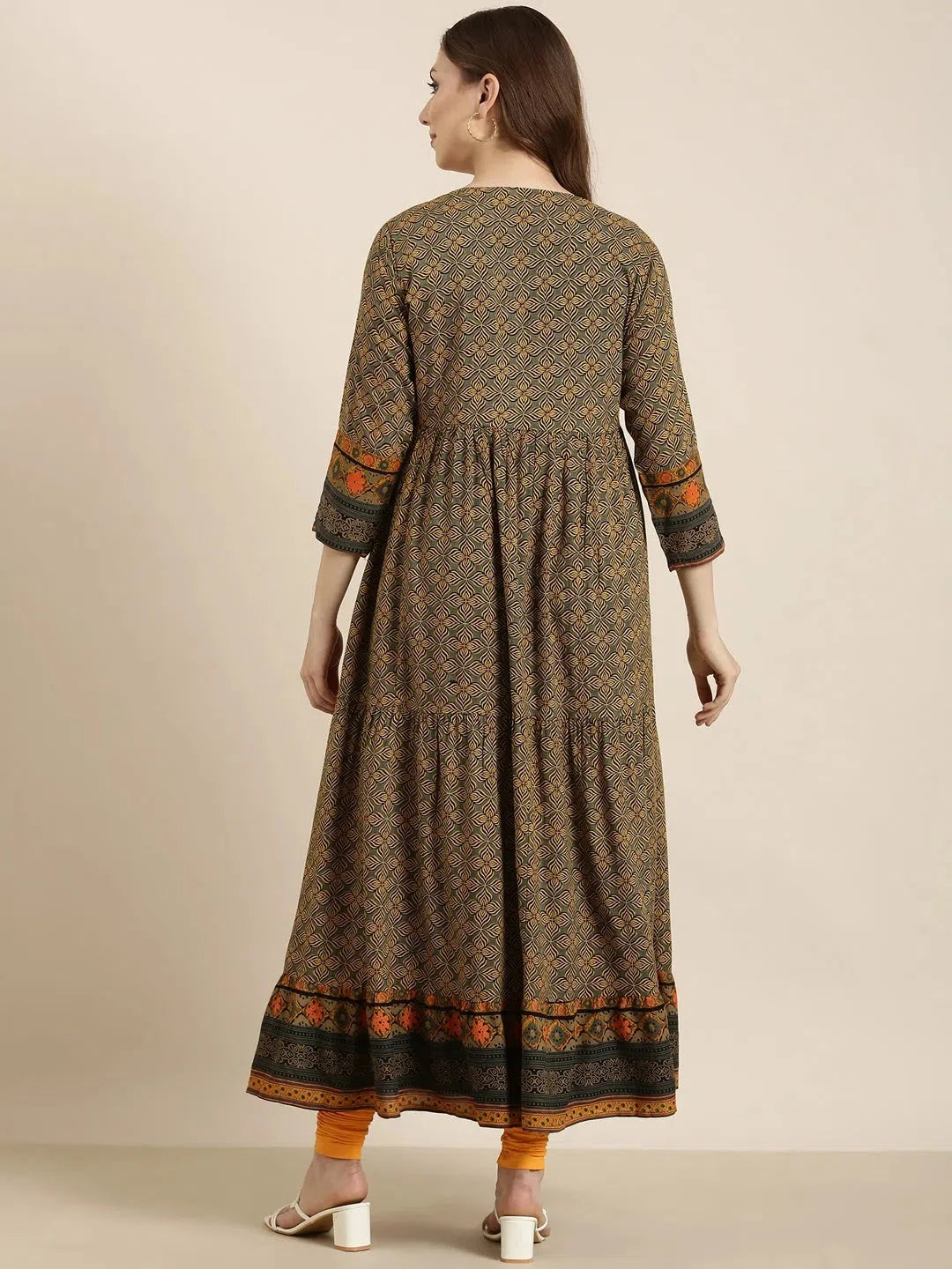 Black Solid Anarkali Kurta with Overcoat | Anarkali Suits